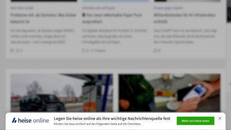 In eigener Sache: heise online als bevorzugte Quelle in Google einrichten