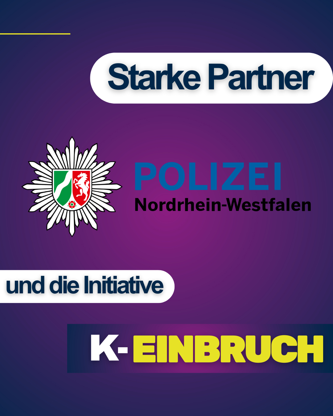 Polizei NRW setzt auf neue Impulse: Beteiligung an der Initiative K Einbruch