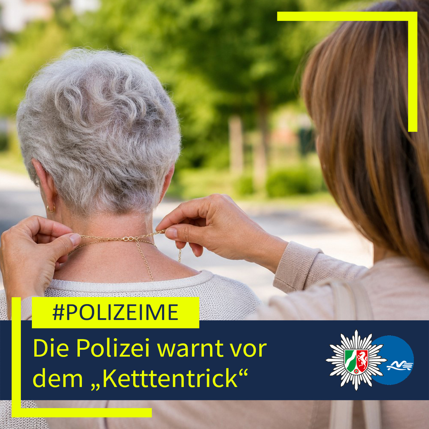Zuletzt vermehrt Fälle: Polizei warnt vor dem "Kettentrick"