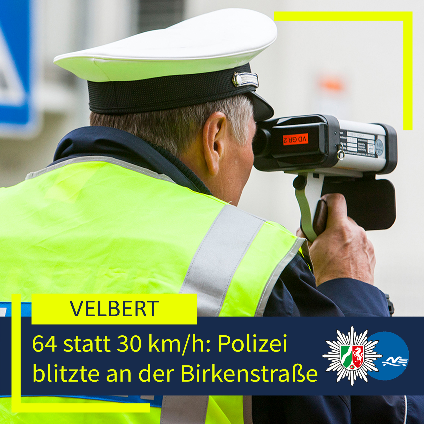 Mit 64 km/h durch die 30er-Zone: Polizei "blitzte" an der Birkenstraße